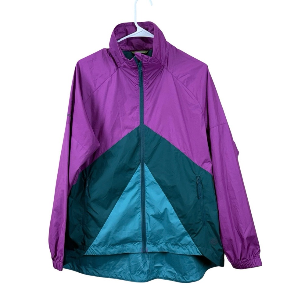 Kathmandu Jacket Women US 14/16 Colorblock Windbreaker Pack & go